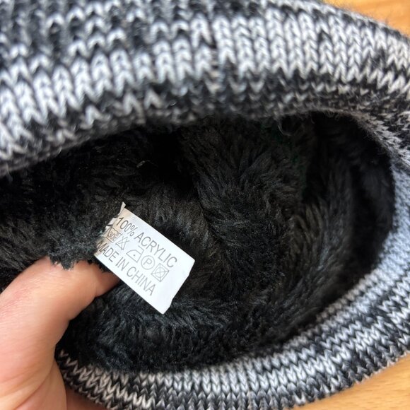 New York Jets Hat Cap Mens Beanie Gray Green Knit Winter Hat - Picture 6 of 7